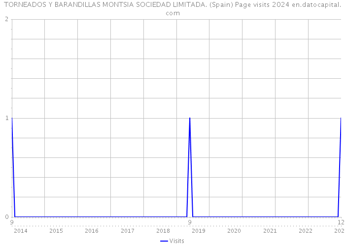 TORNEADOS Y BARANDILLAS MONTSIA SOCIEDAD LIMITADA. (Spain) Page visits 2024 