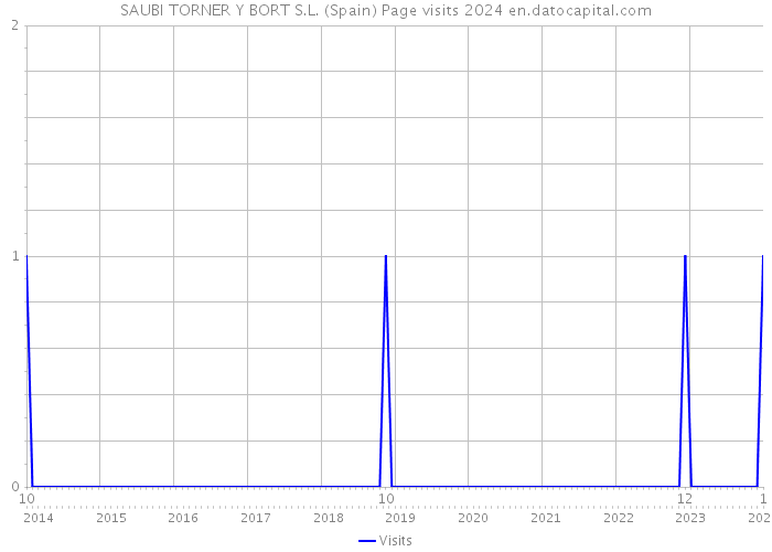 SAUBI TORNER Y BORT S.L. (Spain) Page visits 2024 