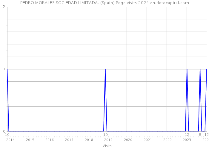 PEDRO MORALES SOCIEDAD LIMITADA. (Spain) Page visits 2024 