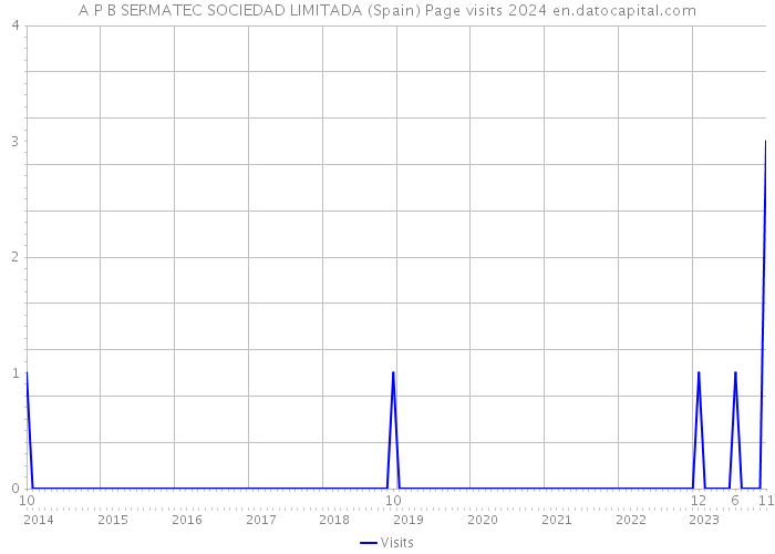 A P B SERMATEC SOCIEDAD LIMITADA (Spain) Page visits 2024 