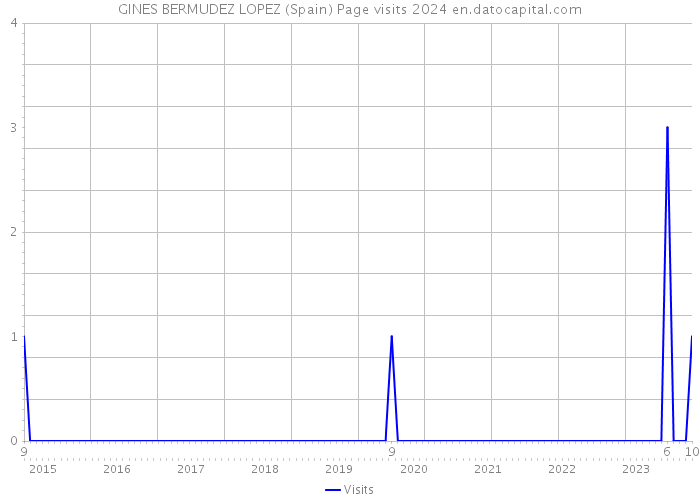 GINES BERMUDEZ LOPEZ (Spain) Page visits 2024 