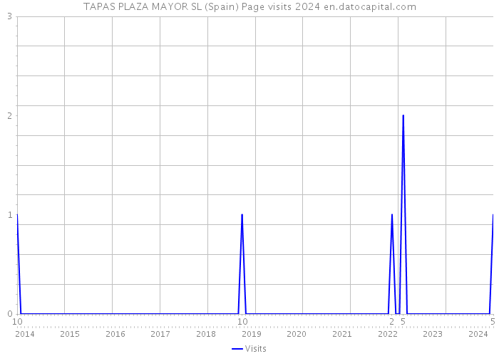 TAPAS PLAZA MAYOR SL (Spain) Page visits 2024 