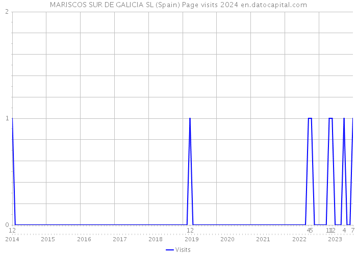 MARISCOS SUR DE GALICIA SL (Spain) Page visits 2024 