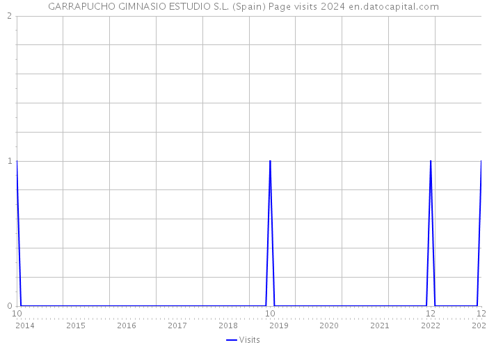 GARRAPUCHO GIMNASIO ESTUDIO S.L. (Spain) Page visits 2024 