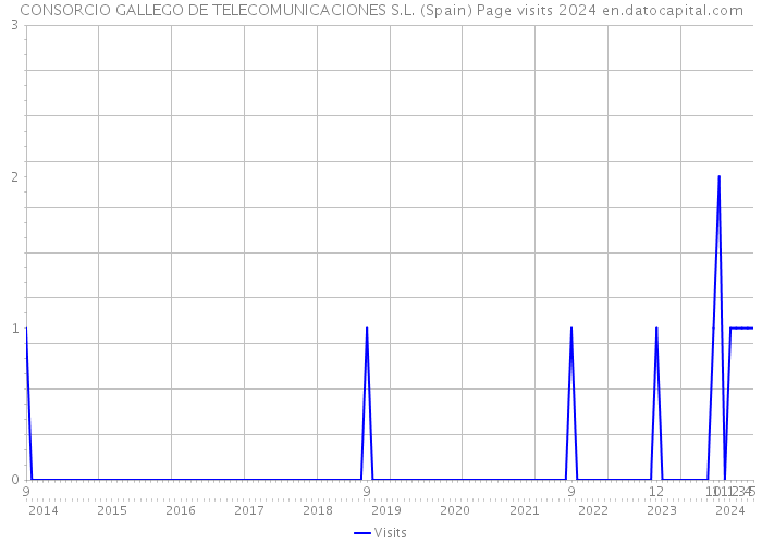 CONSORCIO GALLEGO DE TELECOMUNICACIONES S.L. (Spain) Page visits 2024 