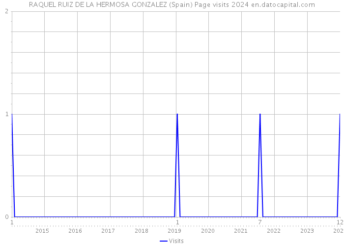 RAQUEL RUIZ DE LA HERMOSA GONZALEZ (Spain) Page visits 2024 