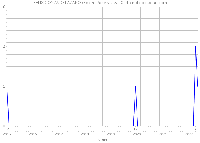 FELIX GONZALO LAZARO (Spain) Page visits 2024 