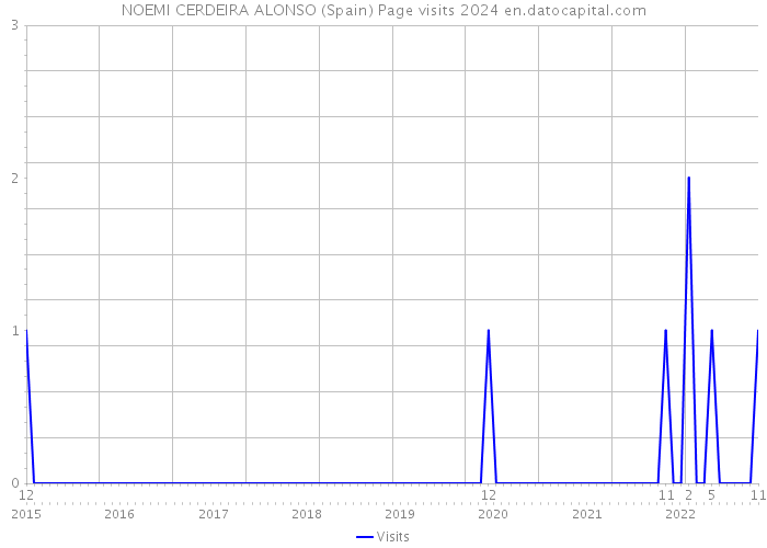 NOEMI CERDEIRA ALONSO (Spain) Page visits 2024 