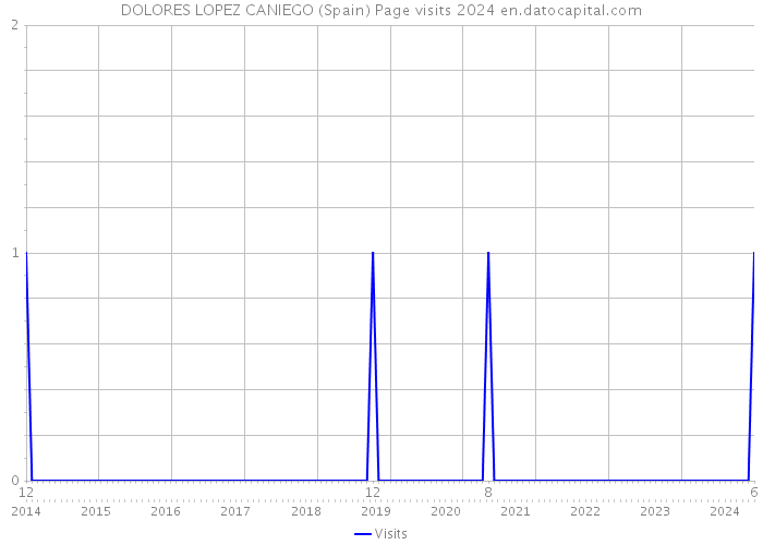 DOLORES LOPEZ CANIEGO (Spain) Page visits 2024 