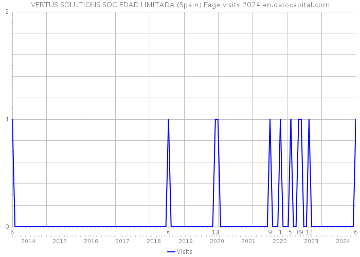 VERTUS SOLUTIONS SOCIEDAD LIMITADA (Spain) Page visits 2024 