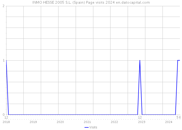 INMO HESSE 2005 S.L. (Spain) Page visits 2024 