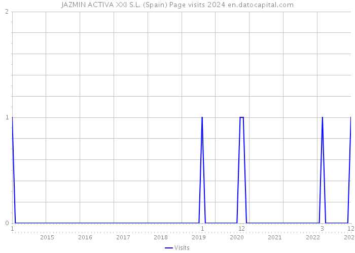 JAZMIN ACTIVA XXI S.L. (Spain) Page visits 2024 