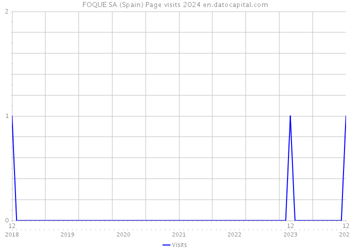 FOQUE SA (Spain) Page visits 2024 