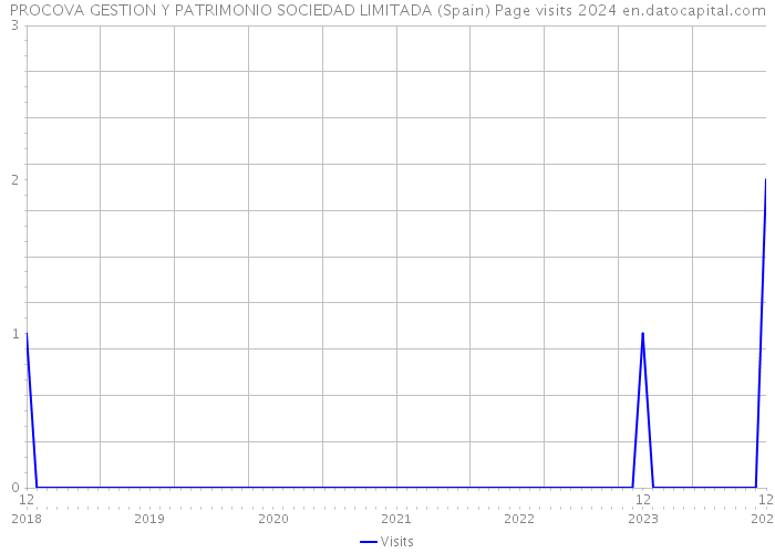 PROCOVA GESTION Y PATRIMONIO SOCIEDAD LIMITADA (Spain) Page visits 2024 