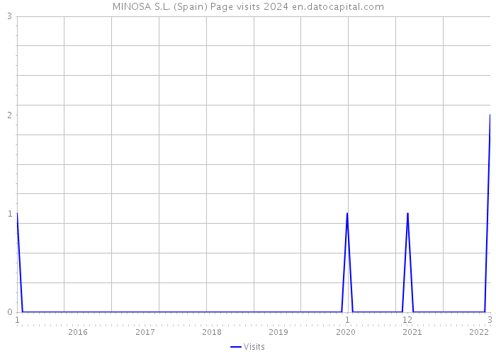 MINOSA S.L. (Spain) Page visits 2024 