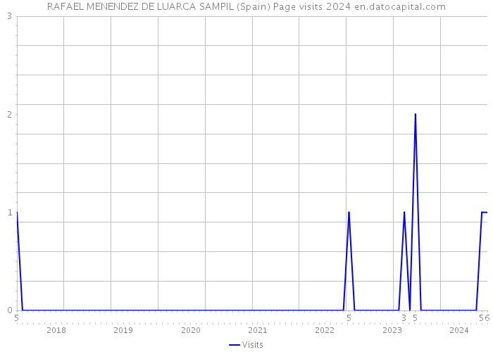 RAFAEL MENENDEZ DE LUARCA SAMPIL (Spain) Page visits 2024 