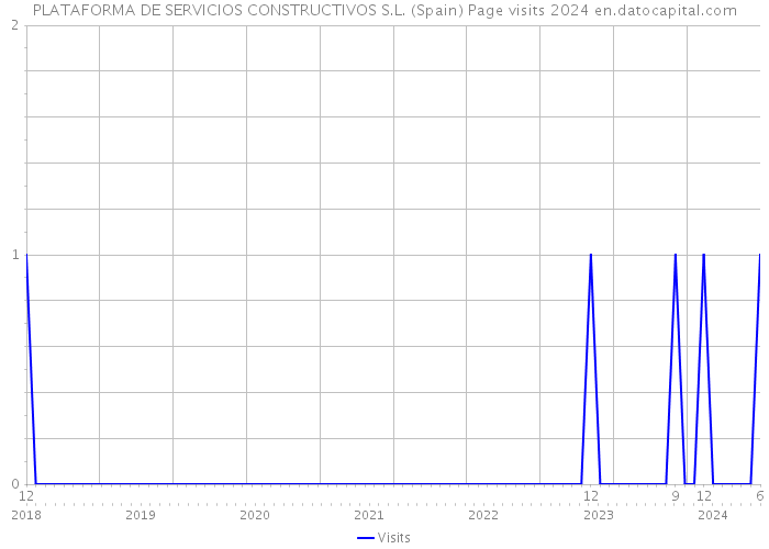 PLATAFORMA DE SERVICIOS CONSTRUCTIVOS S.L. (Spain) Page visits 2024 