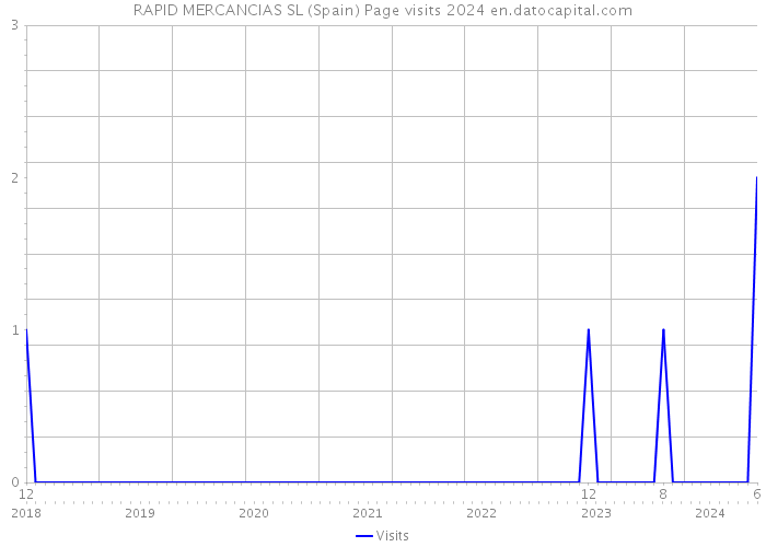 RAPID MERCANCIAS SL (Spain) Page visits 2024 