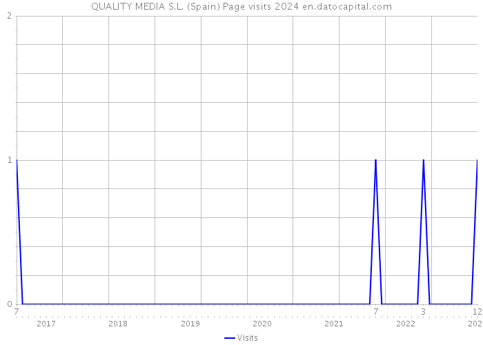 QUALITY MEDIA S.L. (Spain) Page visits 2024 