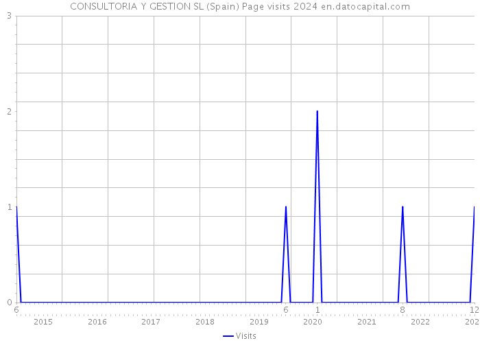 CONSULTORIA Y GESTION SL (Spain) Page visits 2024 