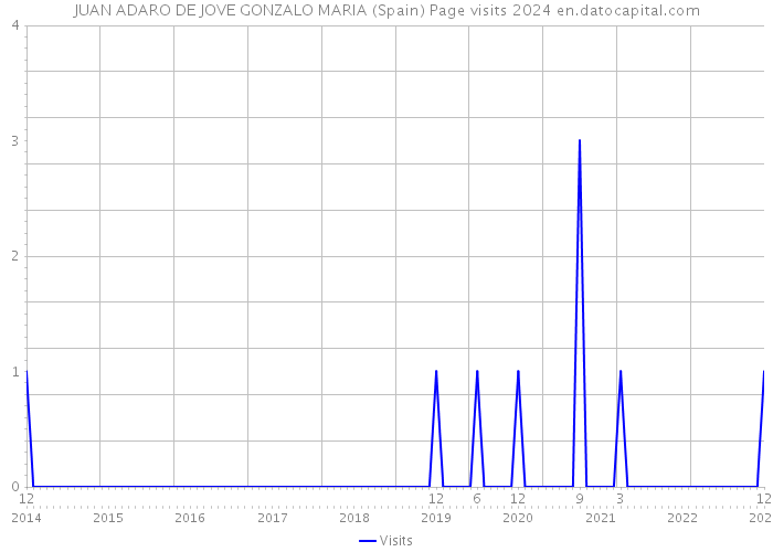 JUAN ADARO DE JOVE GONZALO MARIA (Spain) Page visits 2024 