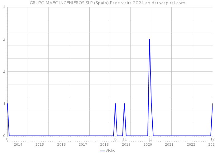 GRUPO MAEC INGENIEROS SLP (Spain) Page visits 2024 