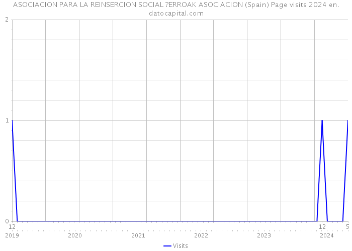 ASOCIACION PARA LA REINSERCION SOCIAL ?ERROAK ASOCIACION (Spain) Page visits 2024 