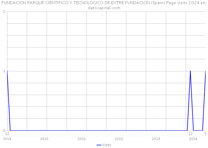 FUNDACION PARQUE CIENTIFICO Y TECNOLOGICO DE EXTRE FUNDACION (Spain) Page visits 2024 