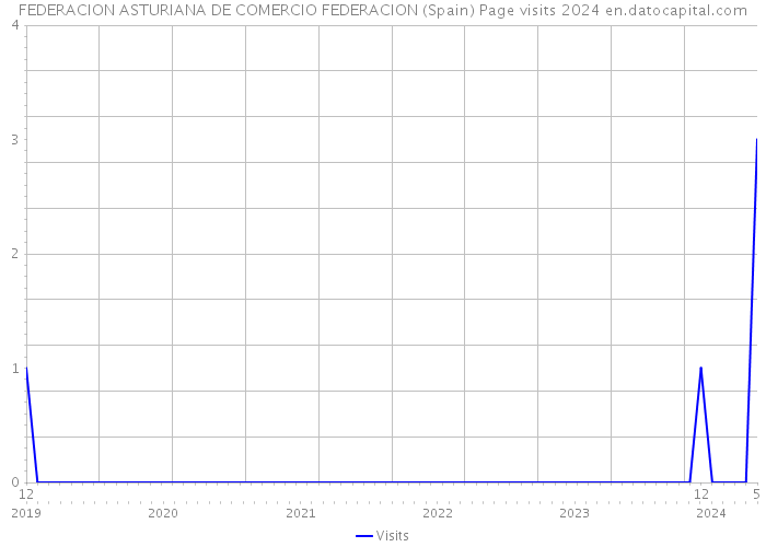 FEDERACION ASTURIANA DE COMERCIO FEDERACION (Spain) Page visits 2024 