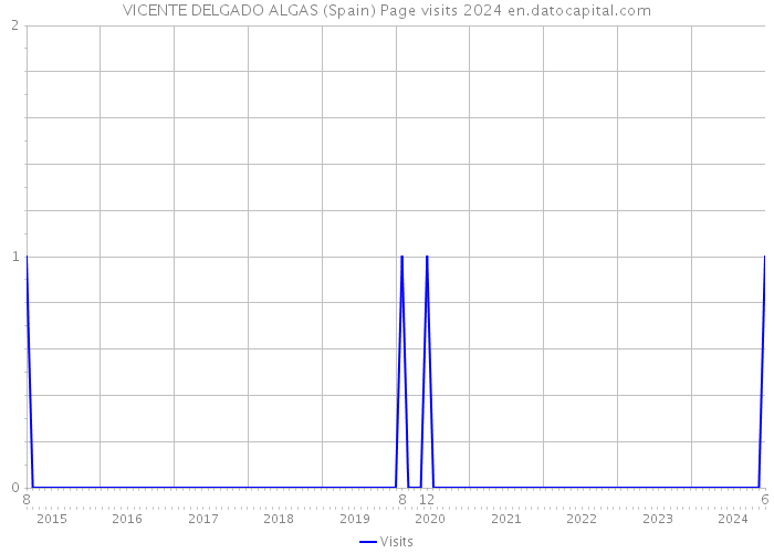 VICENTE DELGADO ALGAS (Spain) Page visits 2024 