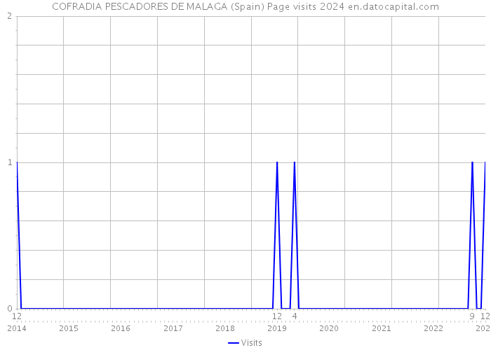 COFRADIA PESCADORES DE MALAGA (Spain) Page visits 2024 