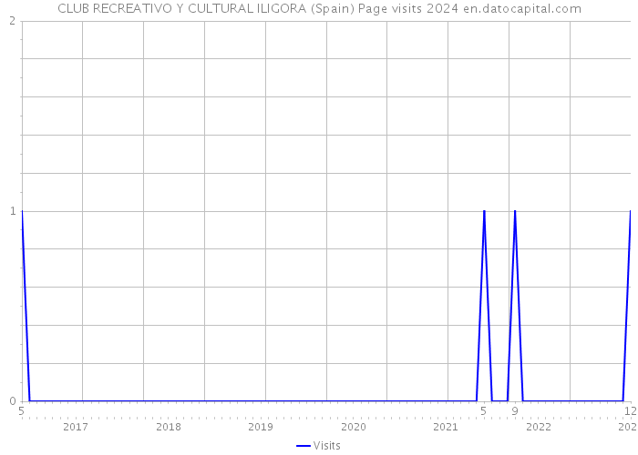 CLUB RECREATIVO Y CULTURAL ILIGORA (Spain) Page visits 2024 