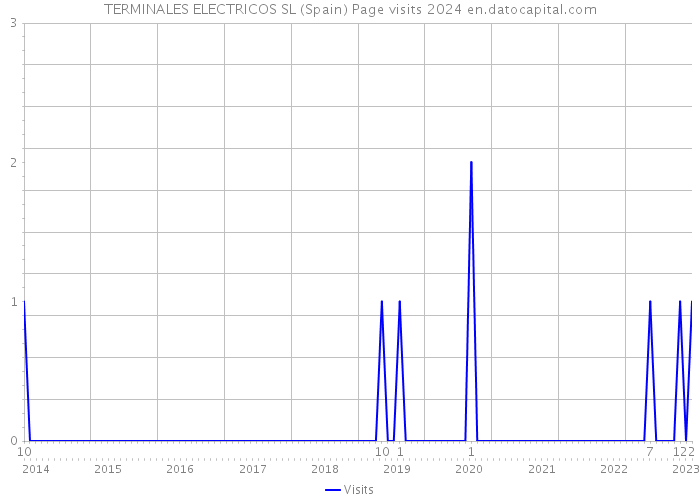TERMINALES ELECTRICOS SL (Spain) Page visits 2024 