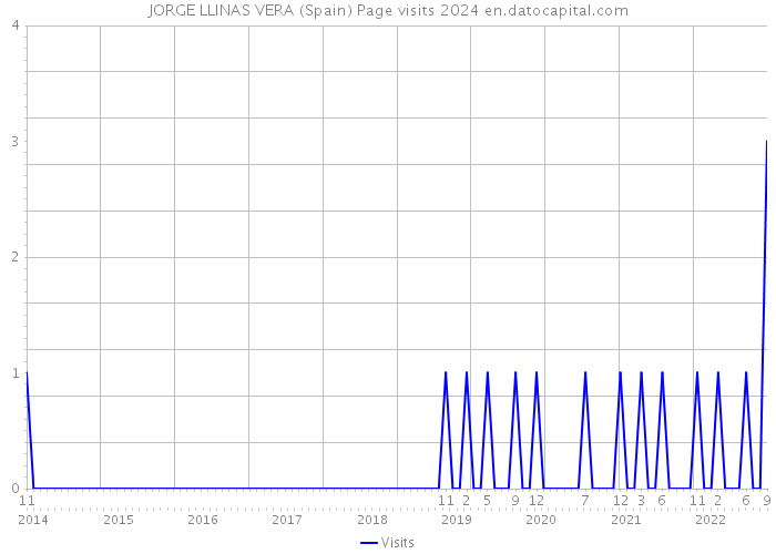 JORGE LLINAS VERA (Spain) Page visits 2024 