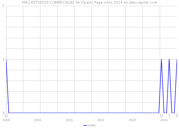 MAG ESTUDIOS COMERCIALES SA (Spain) Page visits 2024 