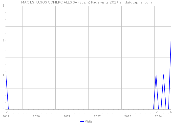 MAG ESTUDIOS COMERCIALES SA (Spain) Page visits 2024 