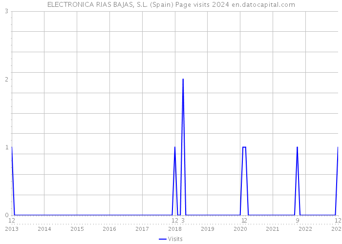 ELECTRONICA RIAS BAJAS, S.L. (Spain) Page visits 2024 