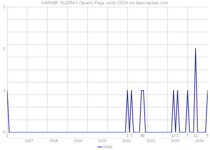 KARAER YILDIRAY (Spain) Page visits 2024 