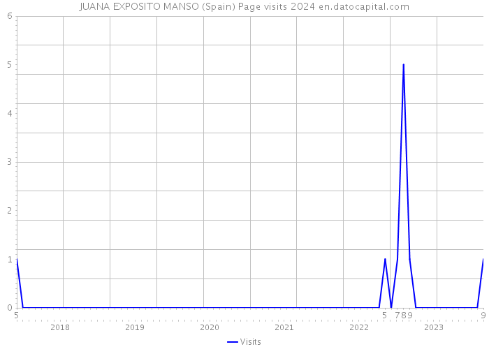 JUANA EXPOSITO MANSO (Spain) Page visits 2024 