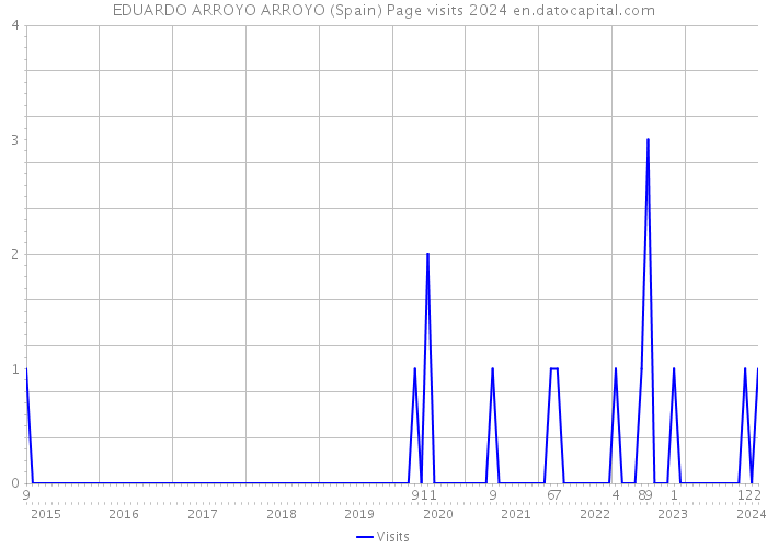 EDUARDO ARROYO ARROYO (Spain) Page visits 2024 