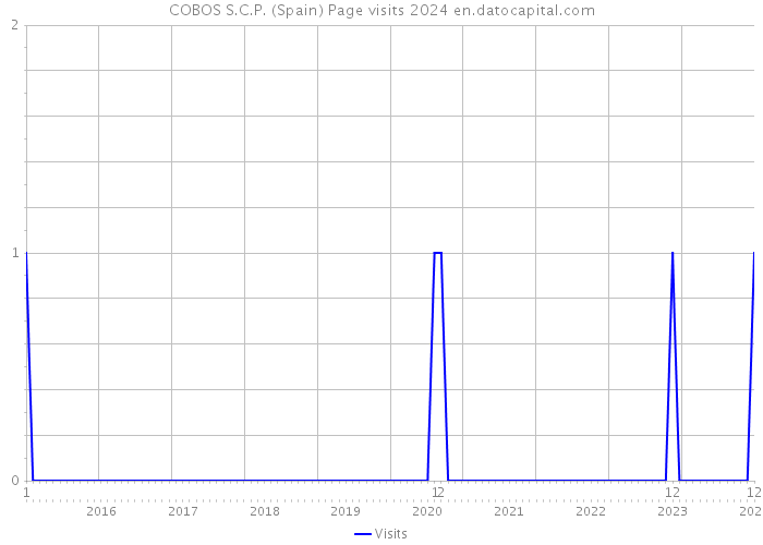 COBOS S.C.P. (Spain) Page visits 2024 