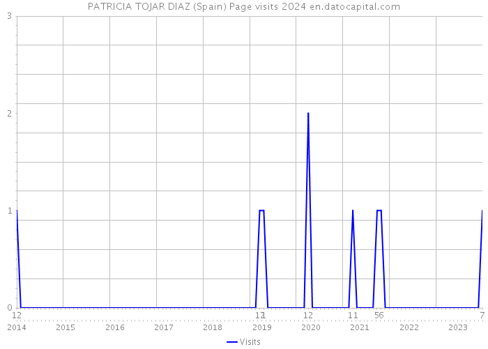 PATRICIA TOJAR DIAZ (Spain) Page visits 2024 
