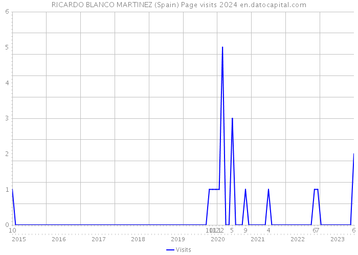 RICARDO BLANCO MARTINEZ (Spain) Page visits 2024 
