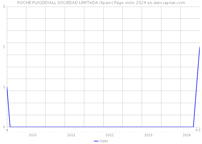 ROCHE PUIGDEVALL SOCIEDAD LIMITADA (Spain) Page visits 2024 