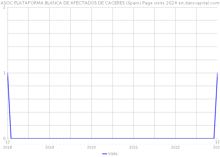 ASOC PLATAFORMA BLANCA DE AFECTADOS DE CACERES (Spain) Page visits 2024 