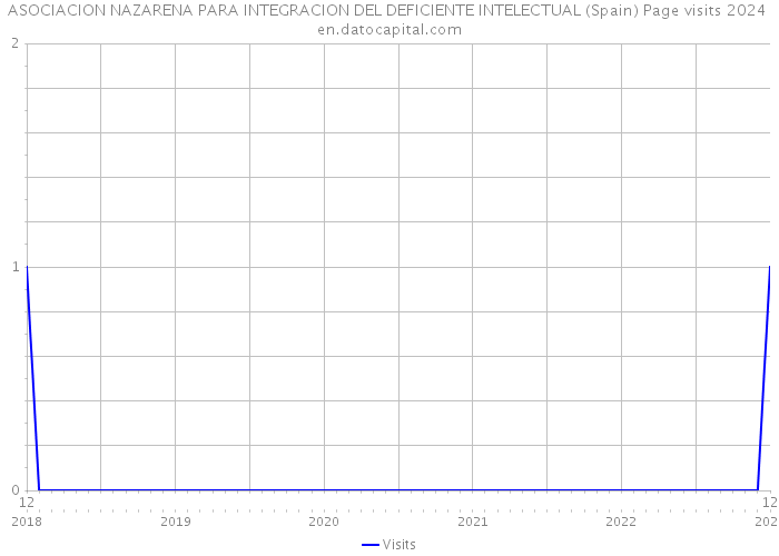 ASOCIACION NAZARENA PARA INTEGRACION DEL DEFICIENTE INTELECTUAL (Spain) Page visits 2024 