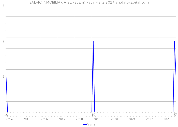 SALVIC INMOBILIARIA SL. (Spain) Page visits 2024 