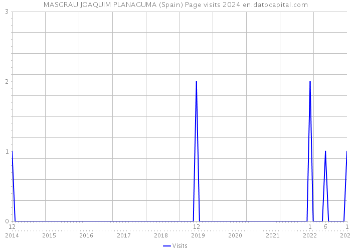 MASGRAU JOAQUIM PLANAGUMA (Spain) Page visits 2024 