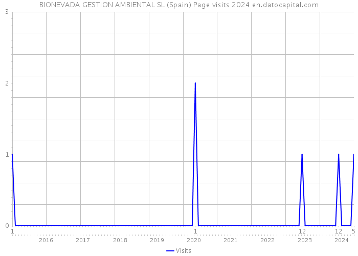 BIONEVADA GESTION AMBIENTAL SL (Spain) Page visits 2024 