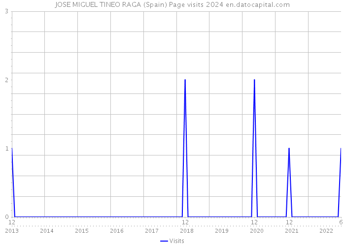 JOSE MIGUEL TINEO RAGA (Spain) Page visits 2024 